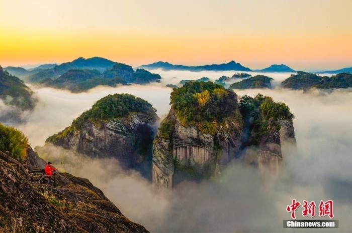 武夷山天游云海。黃海 攝