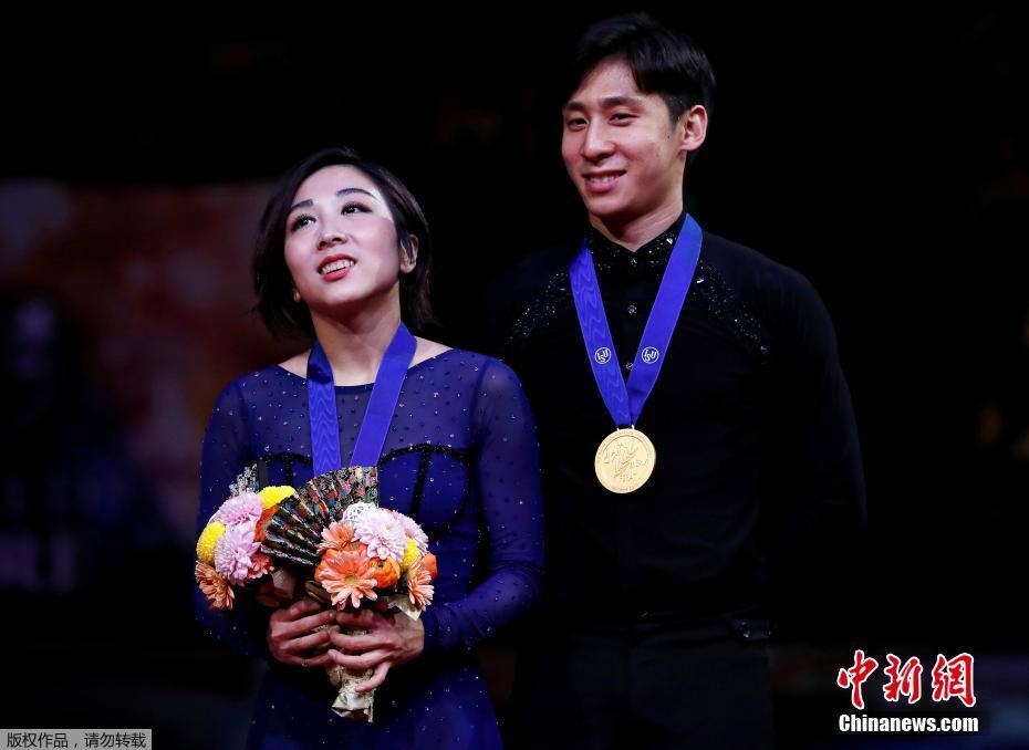 資料圖：隋文靜/韓聰奪冠。