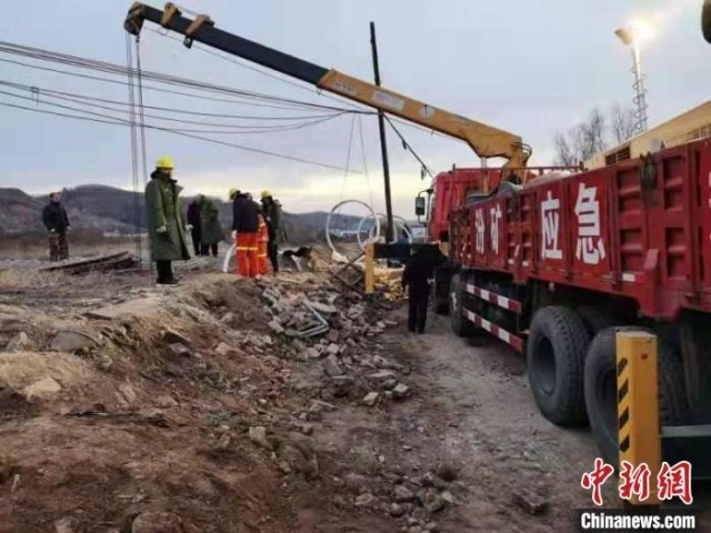 救援現(xiàn)場。 現(xiàn)場工作人員 供圖