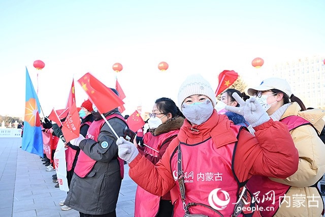 2022年呼和浩特市第七屆徒步迎新活動(dòng)現(xiàn)場(chǎng)。人民網(wǎng) 劉藝琳攝