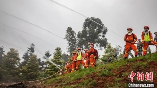 演練現(xiàn)場。瀘州消防供圖