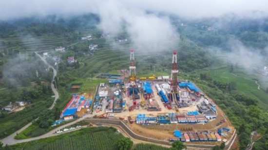 江漢油田涪陵頁(yè)巖氣田。涪陵頁(yè)巖氣公司供圖