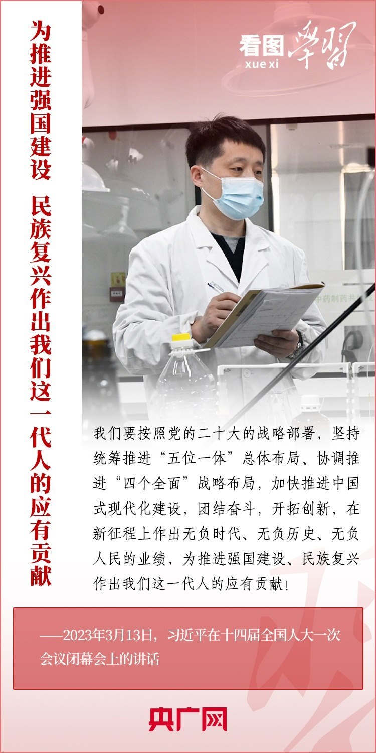 看圖學(xué)習(xí)丨為推進(jìn)強(qiáng)國建設(shè)、民族復(fù)興作出我們這一代人的應(yīng)有貢獻(xiàn)