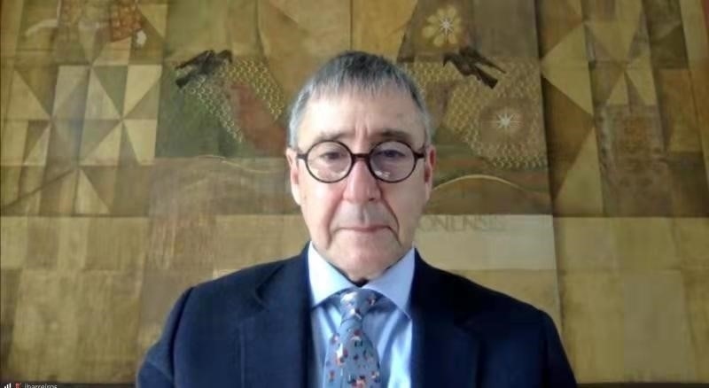 里斯本大學(xué)孔子學(xué)院葡方院長(zhǎng)若昂·巴雷羅。中國(guó)駐葡萄牙大使館供圖