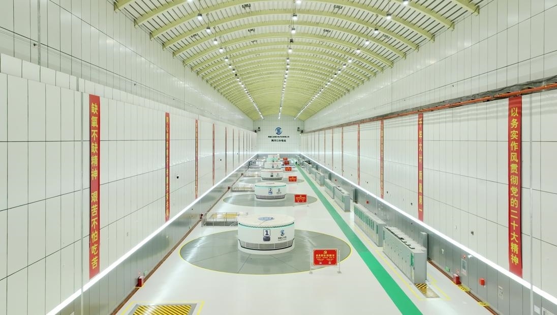 雅礱江兩河口水電站地下廠房。受訪者供圖