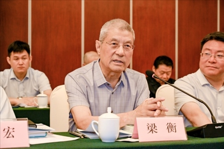 中國林業(yè)生態(tài)作家協(xié)會名譽主席梁衡發(fā)言。主辦方供圖