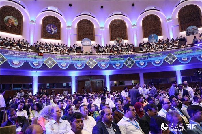 7月13日，達舍爾甘地污水處理廠項目竣工典禮舉行。人民網(wǎng)記者 孫廣勇攝