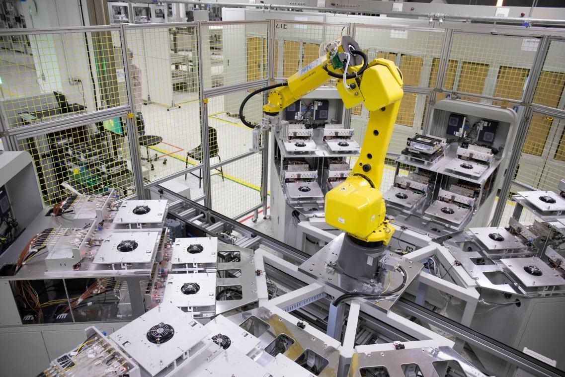 中興通訊“5G全連接智能工廠”。受訪者供圖