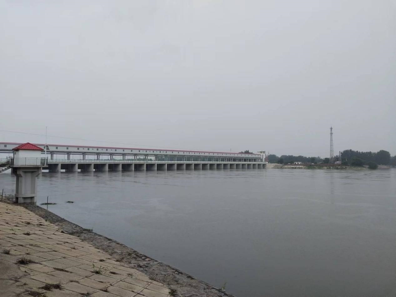 獨(dú)流減河進(jìn)洪閘。受訪者供圖