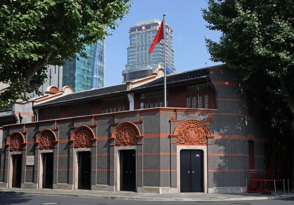 2023年6月9日拍攝的中共一大會址外景。新華社記者 劉穎 攝