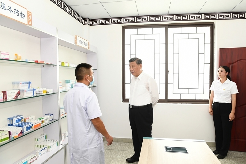 2022年6月8日，習近平總書記在四川眉山東坡區(qū)太和鎮(zhèn)永豐村考察。