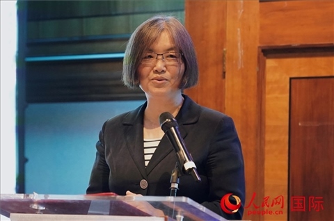 薛伶致辭。人民網(wǎng) 郭錦標攝