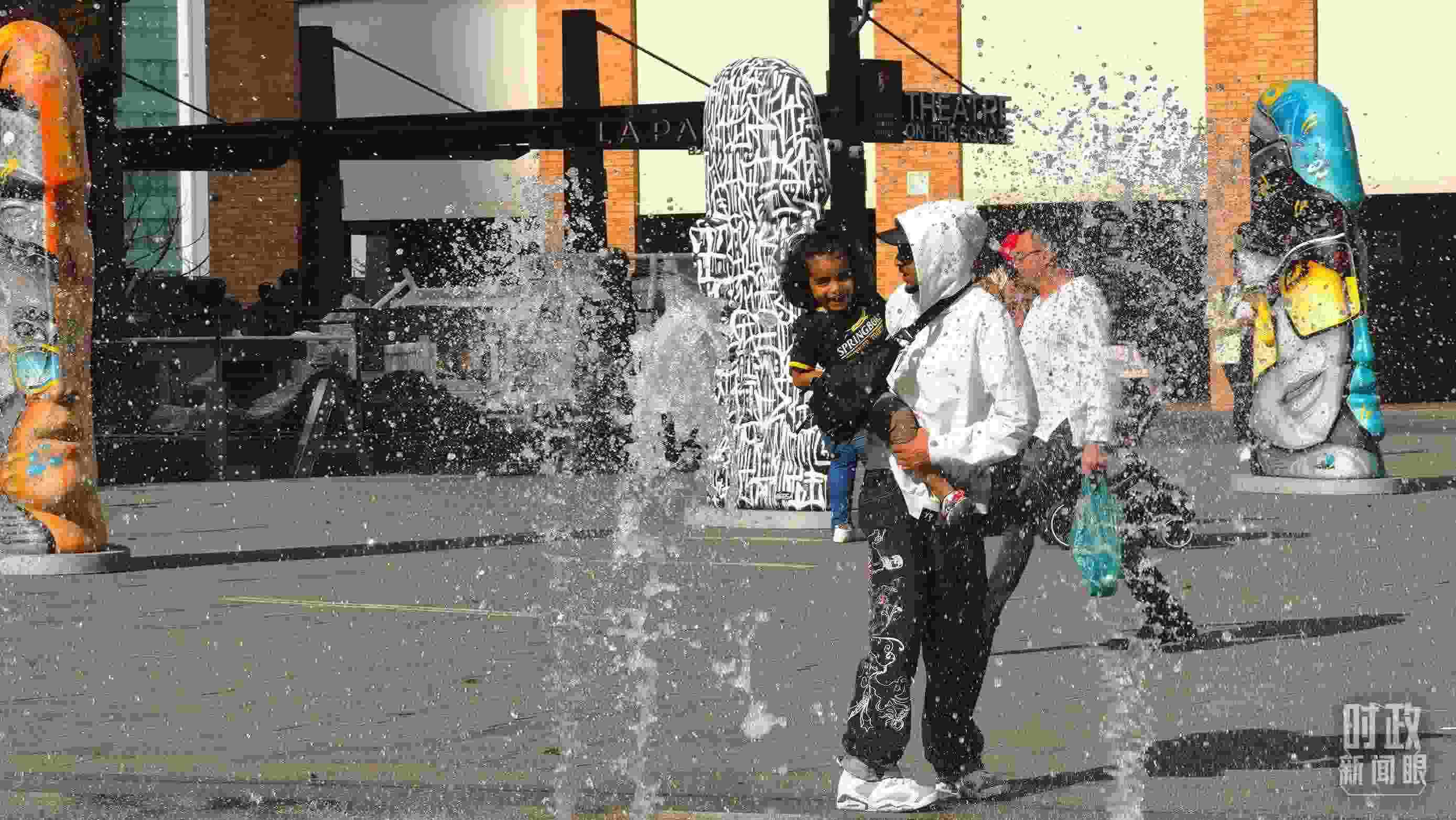 △約翰內斯堡街頭。（總臺央視記者韓銳拍攝）