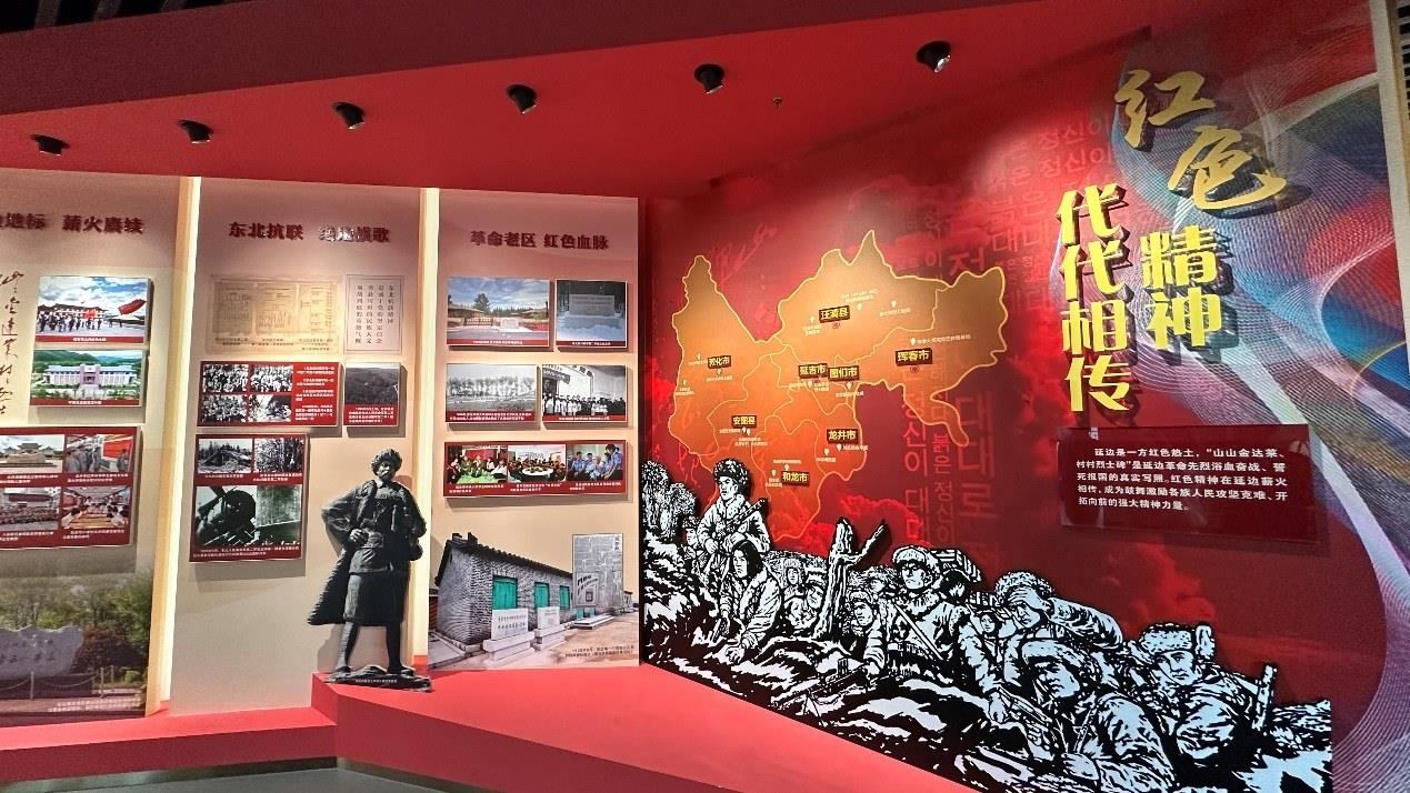 《千秋正氣-朝鮮族革命斗爭史陳列》展廳。人民網(wǎng)記者 金洪花攝