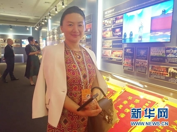 英國(guó)川商聯(lián)合總會(huì)會(huì)長(zhǎng)宋汶栗。新華網(wǎng)記者 侯強(qiáng) 攝