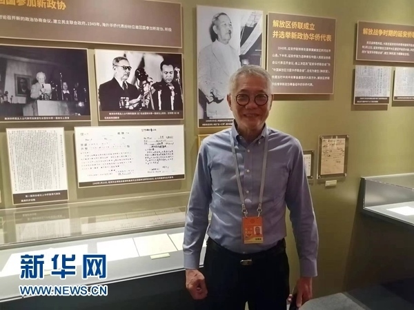 印尼廣東社團(tuán)聯(lián)合總會(huì)總主席張錦泉。新華網(wǎng)記者 侯強(qiáng) 攝