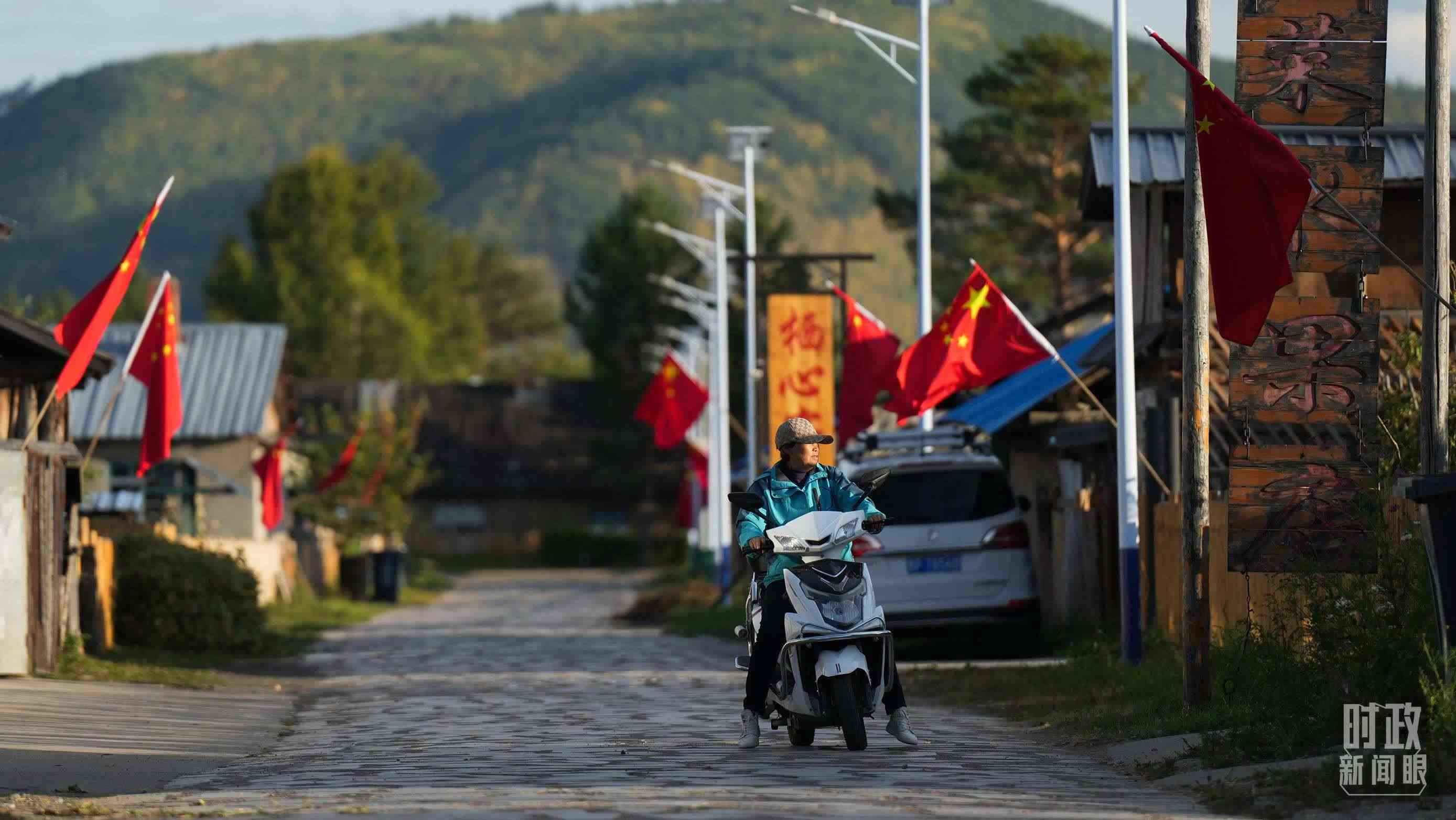 △北極村里民宿眾多。（總臺(tái)國廣記者李晉拍攝）
