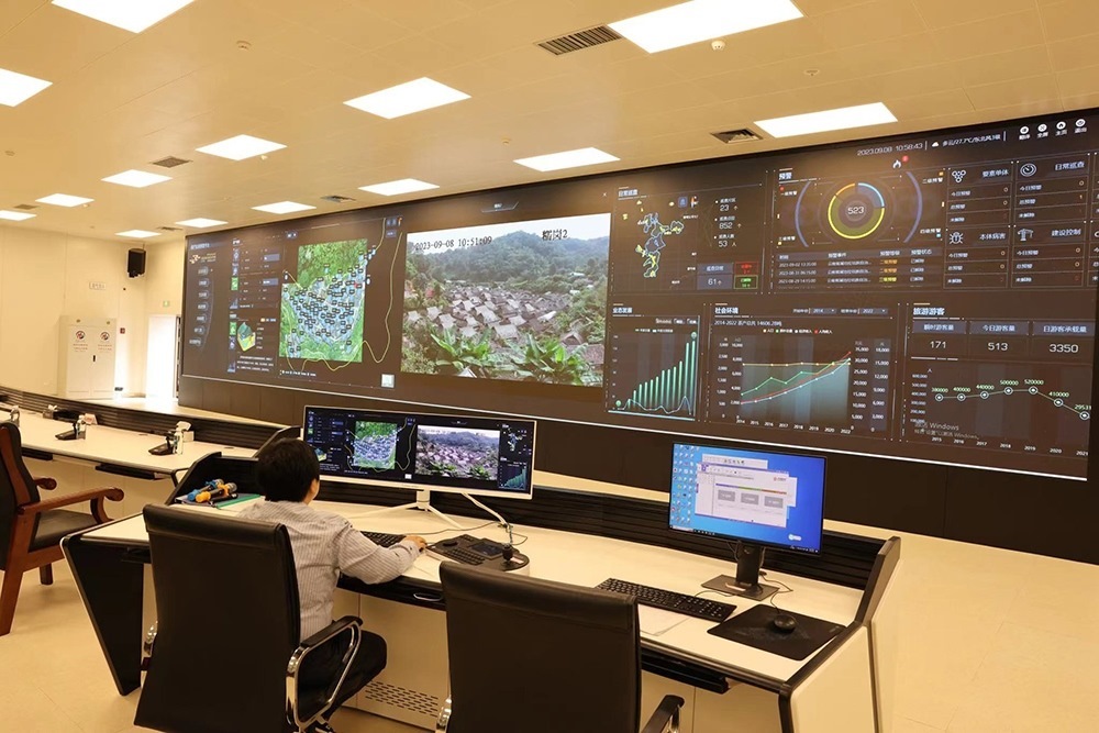 景邁山遺產(chǎn)監(jiān)測中心。普洱景邁山古茶林保護(hù)管理局供圖