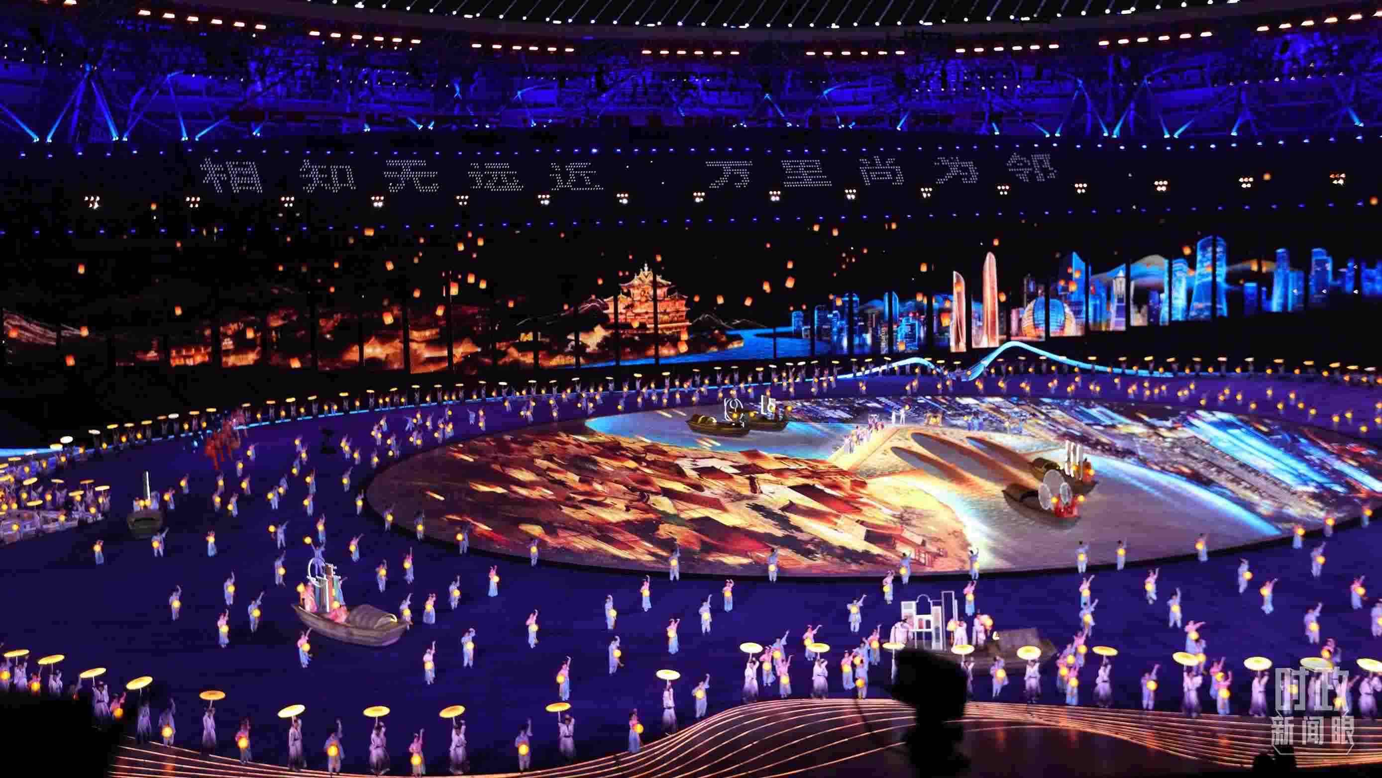 △杭州第19屆亞運(yùn)會開幕式。（總臺央視記者魏幫軍拍攝）