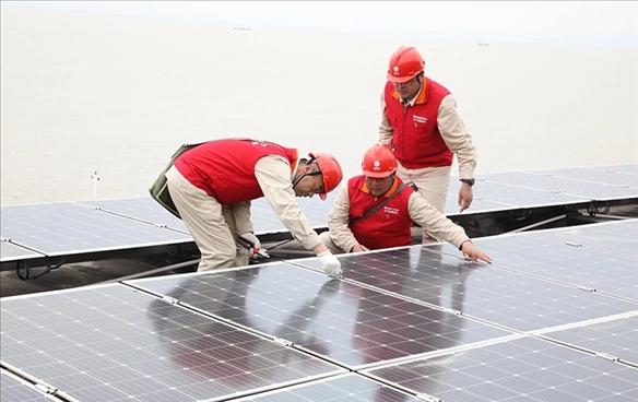 開山島微電網(wǎng)的投運(yùn)建設(shè)。受訪者供圖