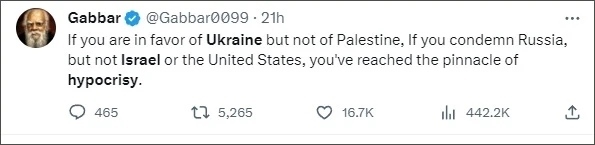 巴以爆發(fā)新沖突后，他再指西方“雙標(biāo)”