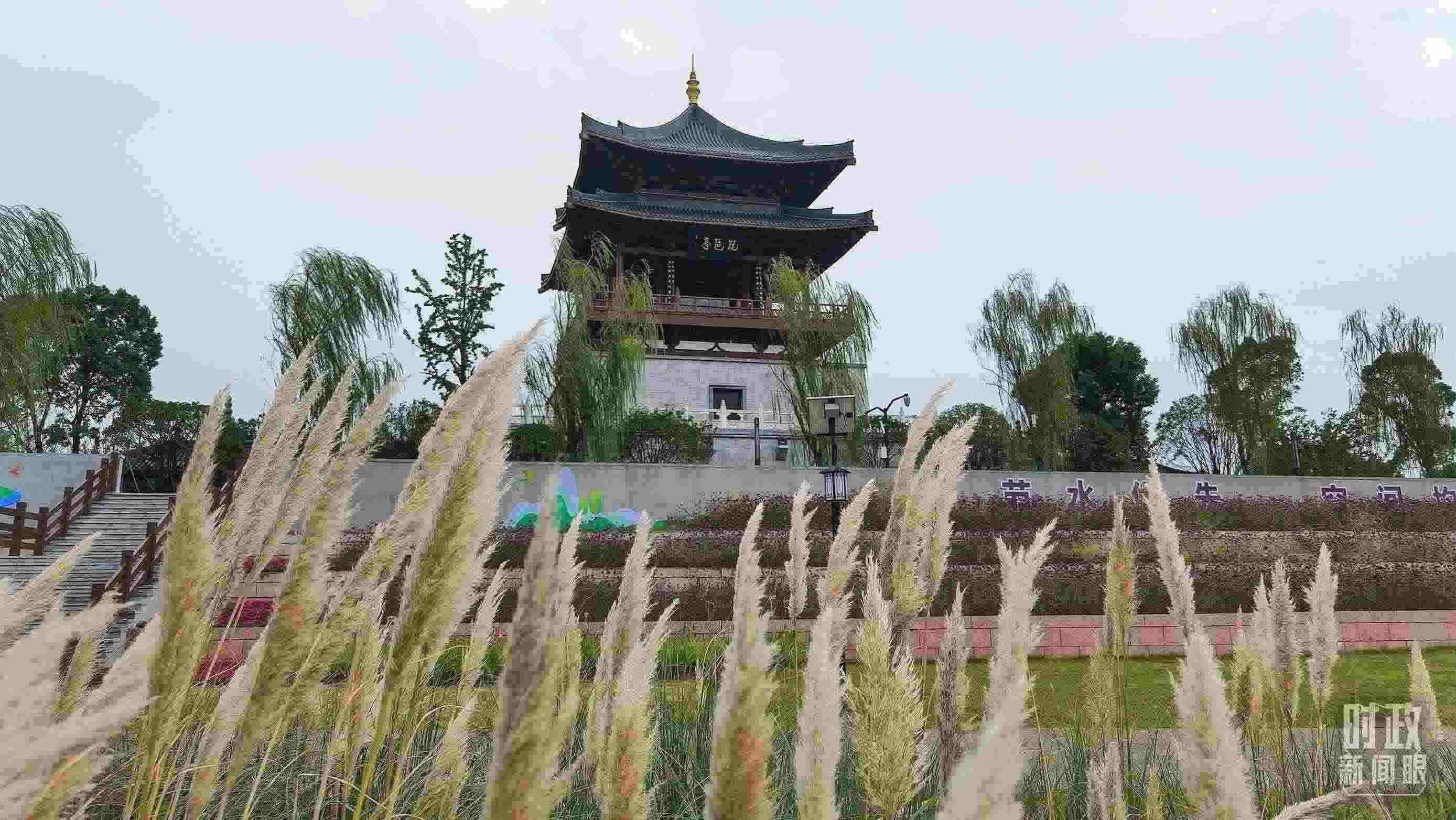 △長江國家文化公園九江城區(qū)段。（總臺央視記者程鋮拍攝）