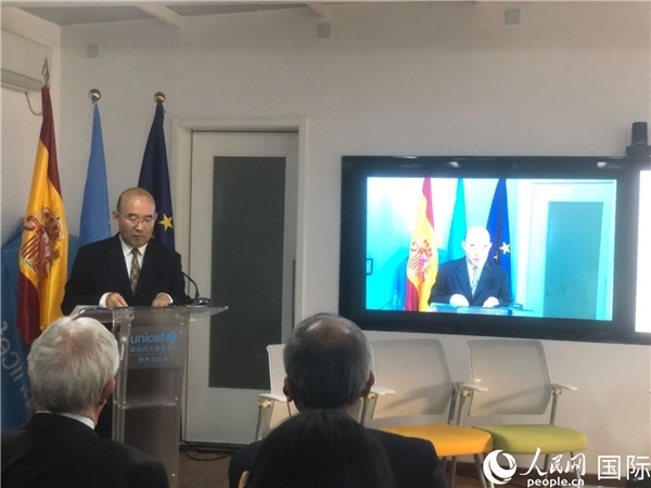 生態(tài)環(huán)境部應(yīng)對氣候變化司一級巡視員孫楨在研討會上致辭。 人民網(wǎng)記者 趙健攝