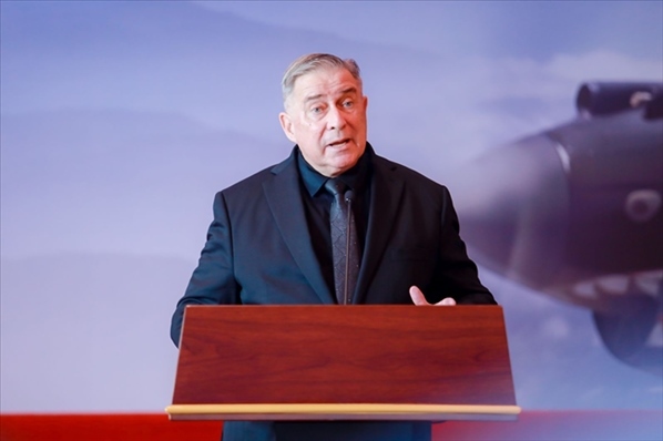 2023年10月30日，美中航空遺產(chǎn)基金會主席杰弗里·格林在中國人民抗日戰(zhàn)爭紀(jì)念館的活動中發(fā)表講話。中國人民對外友好協(xié)會供圖