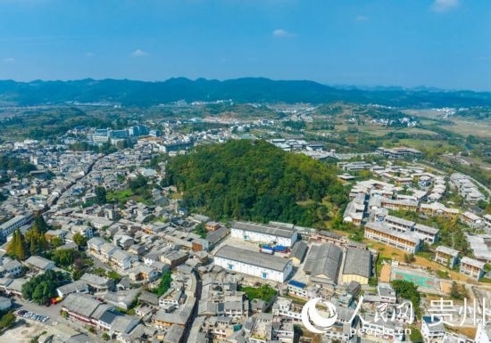 航拍舊州古鎮(zhèn)。人民網(wǎng) 陽茜攝