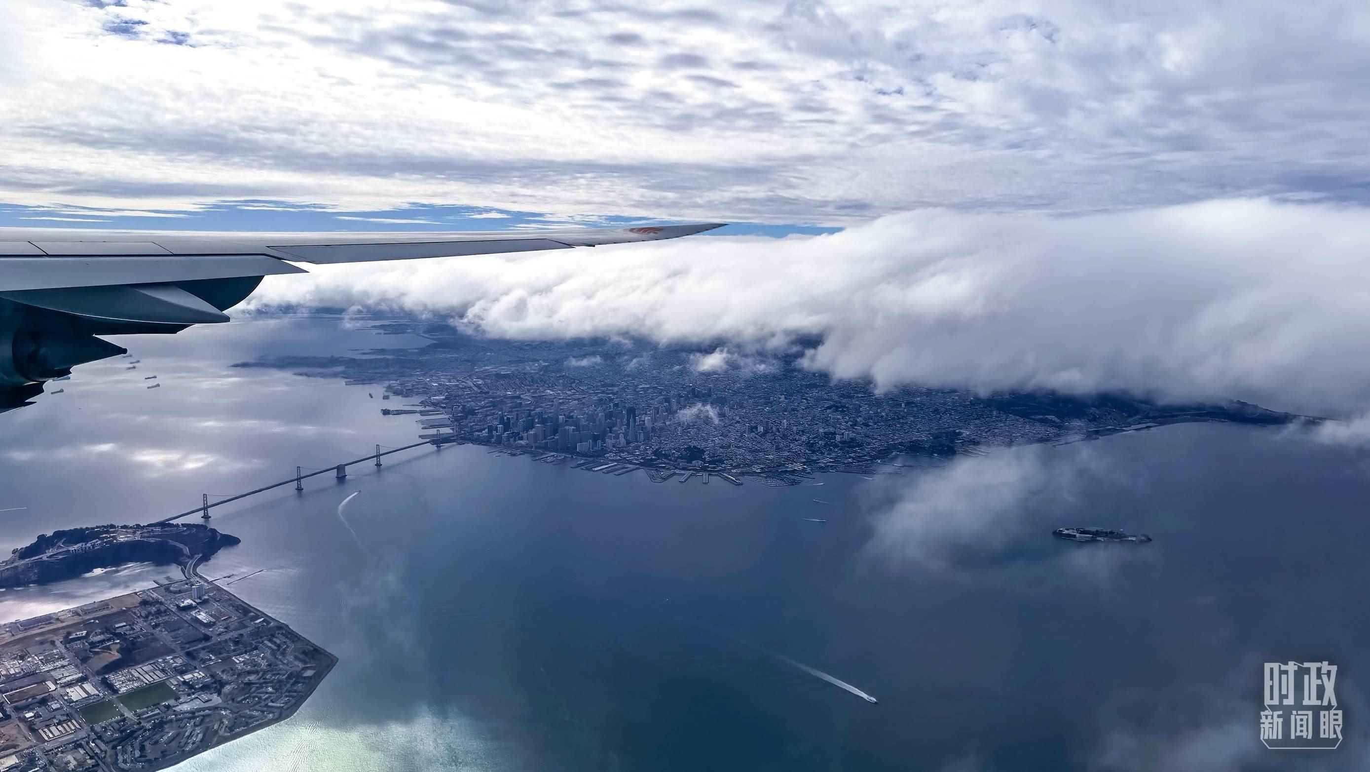 △俯瞰舊金山。（總臺央視記者馬亞陽拍攝）