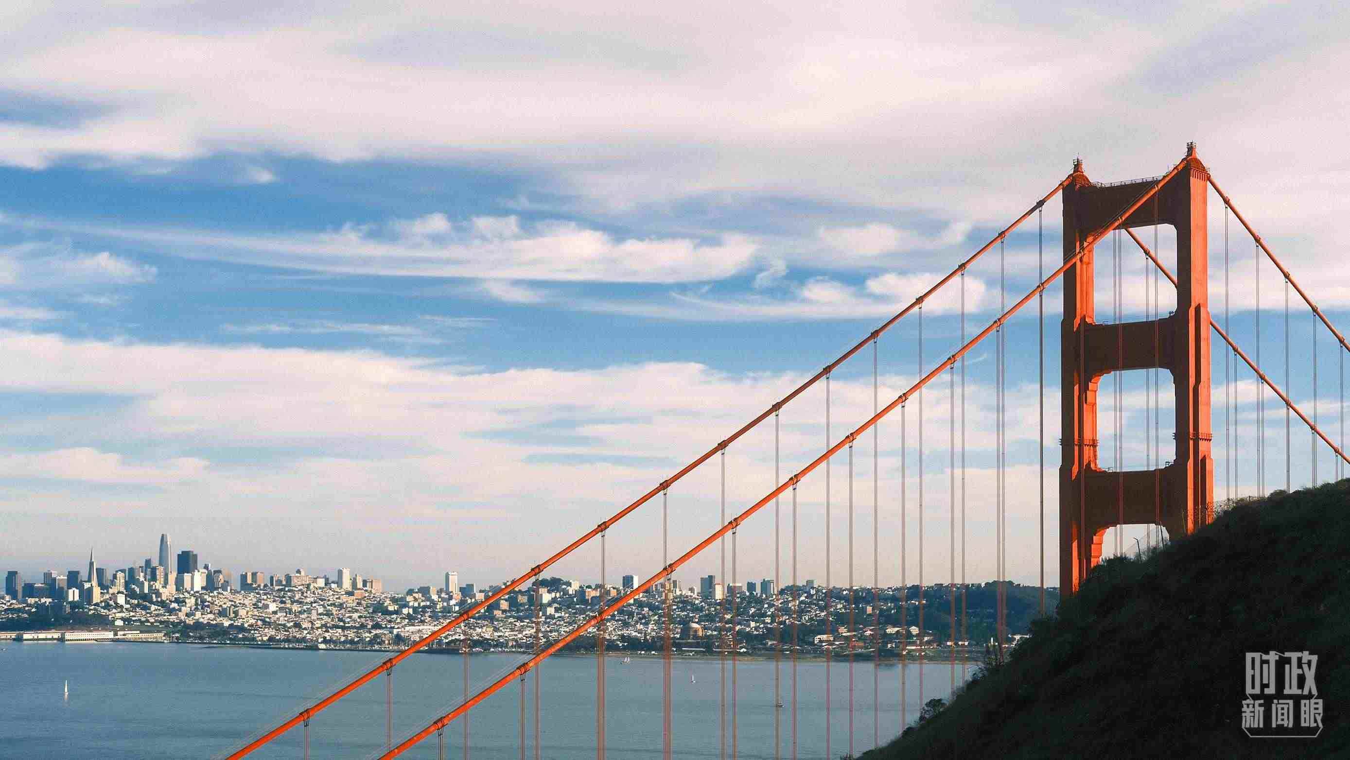 舊金山，金門大橋。（總臺央視記者盧心雨拍攝）