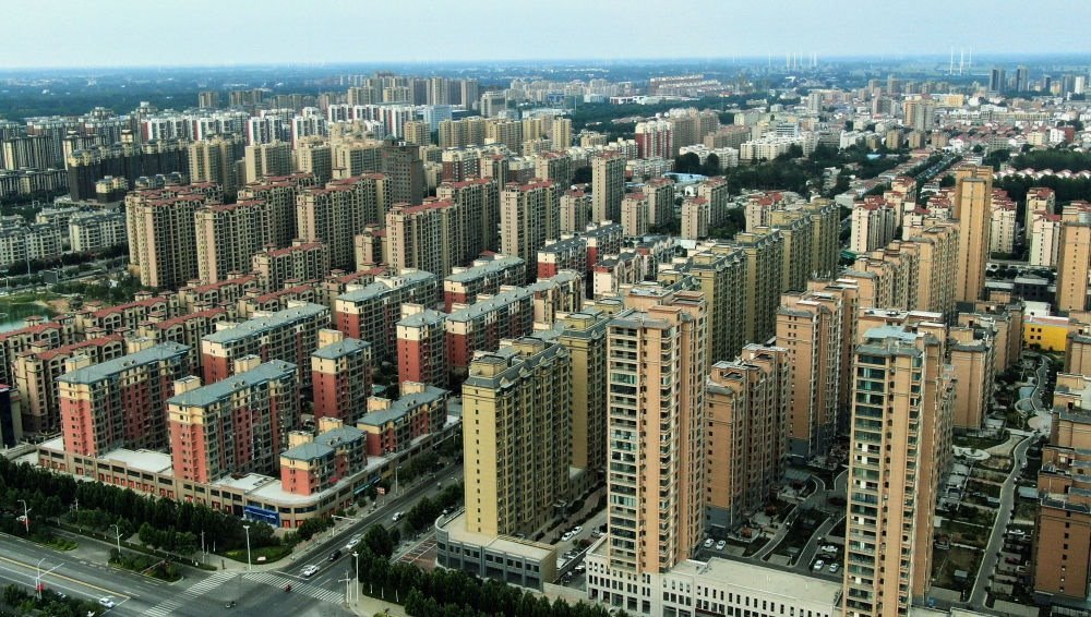 這是2021年6月23日拍攝的蘭考縣縣城（無人機照片）。新華社記者 李安 攝