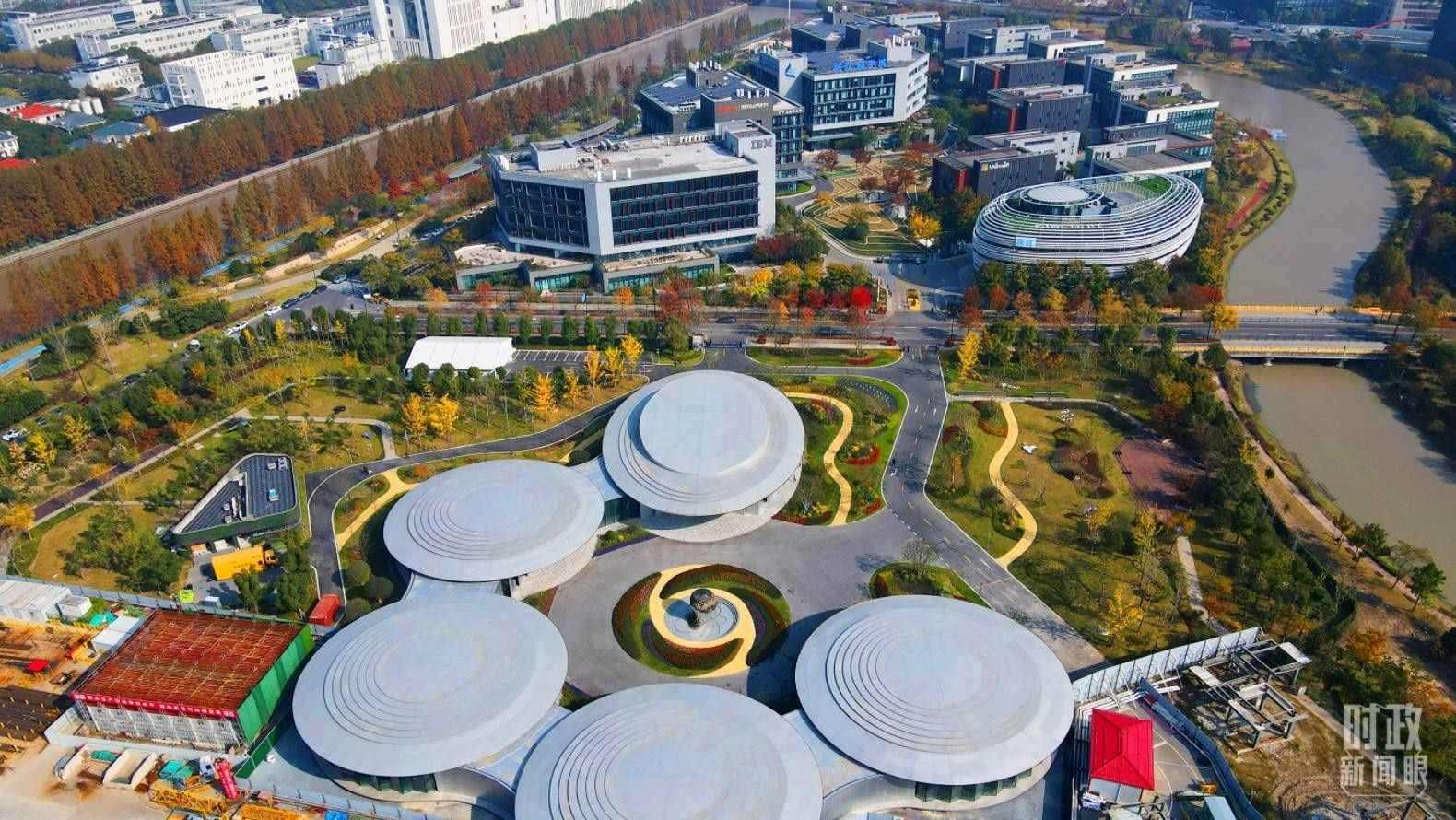 △張江科學(xué)城未來公園。（總臺央視記者范凱拍攝）