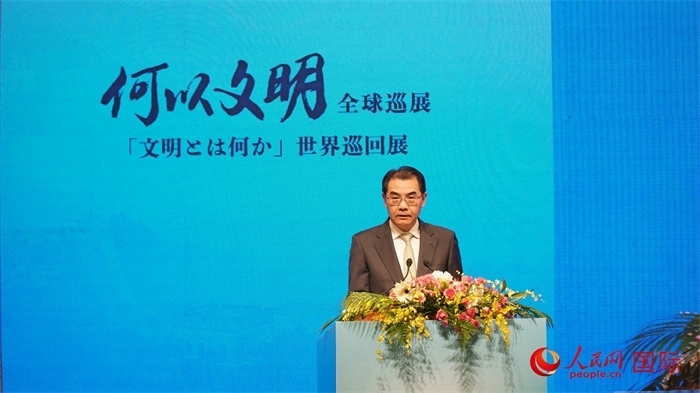 中國駐日本大使吳江浩致辭。人民網 蔣曉辰攝