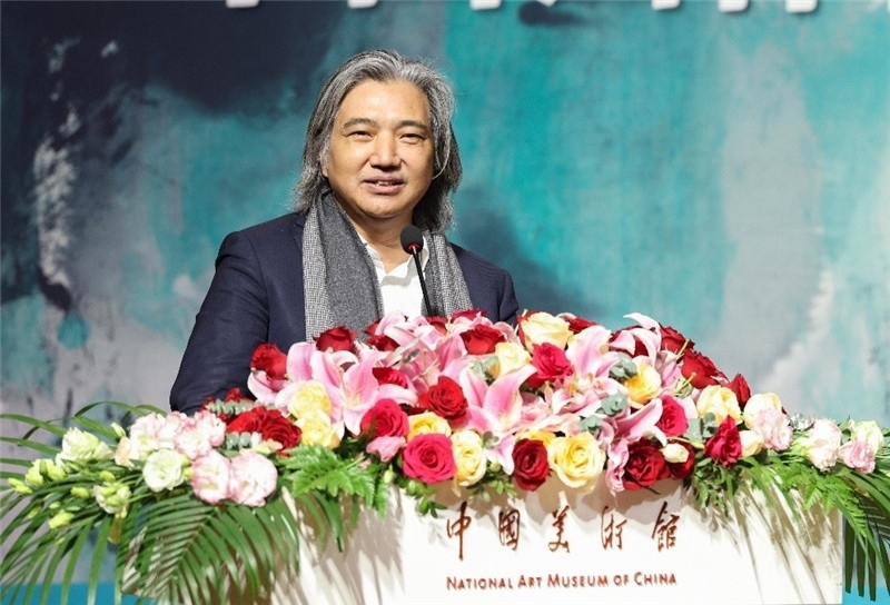 吳為山致辭。主辦方供圖