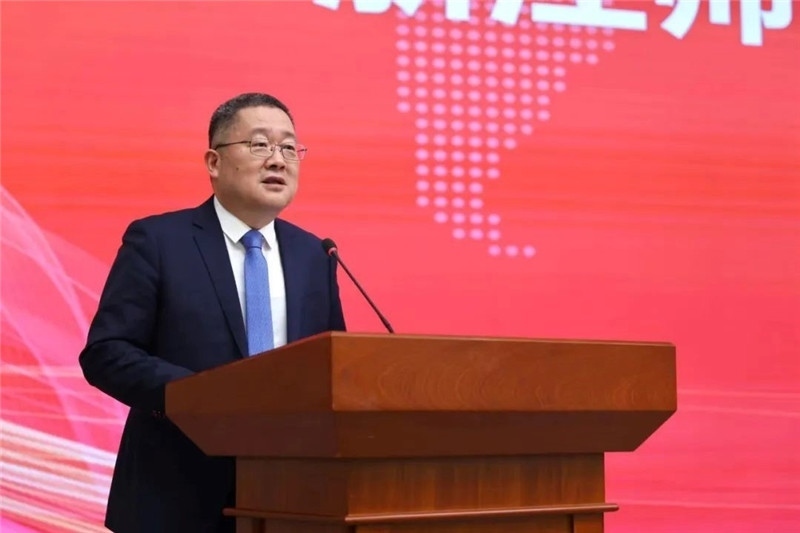 浙江師范大學(xué)黨委書記鄭孟狀致辭。主辦方供圖