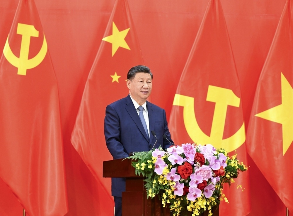 習(xí)近平總書記發(fā)表題為《賡續(xù)傳統(tǒng)友誼，開創(chuàng)中越命運(yùn)共同體建設(shè)新征程》的重要講話。