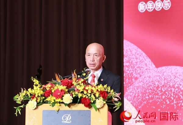 全華聯(lián)理事長賀乃和致辭。人民網(wǎng) 許可攝