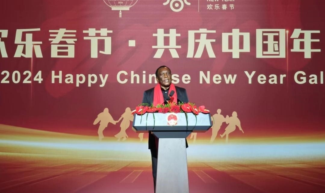 南非駐華大使謝勝文閣下致辭。中國駐南非大使館供圖