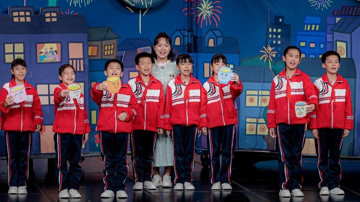 湖南省懷化市會(huì)同縣粟裕希望小學(xué)田野詩班彩排現(xiàn)場(chǎng)。主辦方供圖