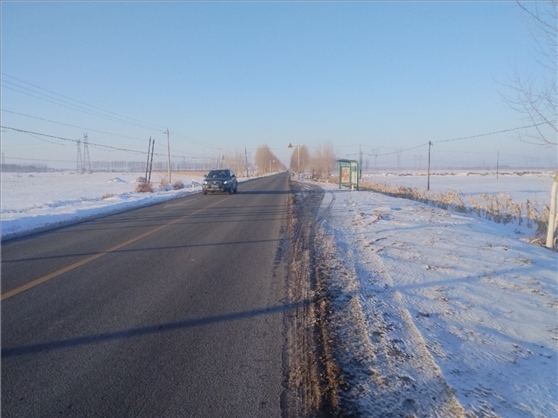 連接德惠市與太興村的德前公路寬闊通暢。德惠市委宣傳部供圖