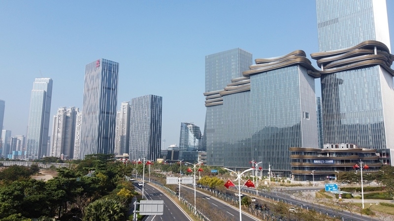 2024年1月1日，廣東珠海，橫琴粵澳深度合作區(qū)樓群。