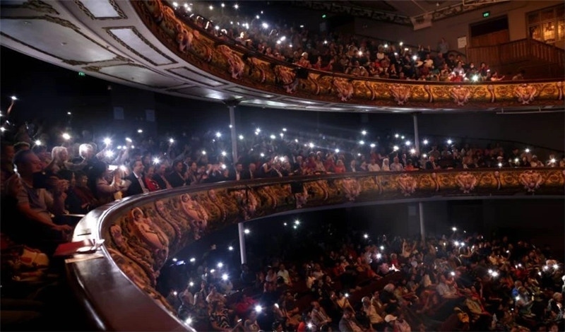 2024年“四海同春”慰?jī)S訪(fǎng)演團(tuán)亞太團(tuán)新西蘭惠靈頓演出現(xiàn)場(chǎng)。圖片由陸欣讌、孟韜、葉勇提供