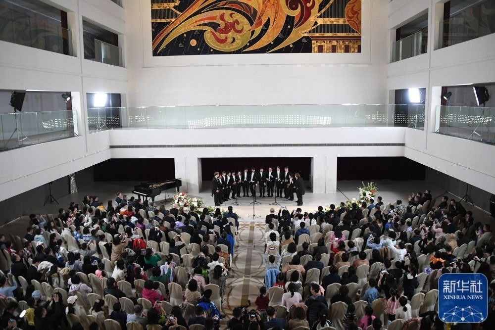 3月21日拍攝的“春暖·金融街韻律專場(chǎng)音樂(lè)會(huì)”現(xiàn)場(chǎng)。新華社記者 任超 攝