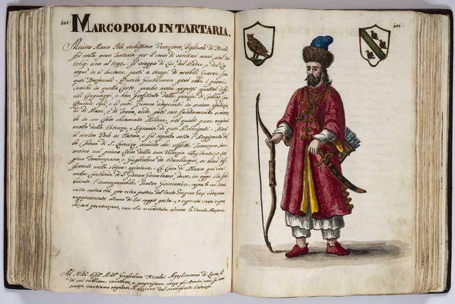 “馬可·波羅的世界”展覽的部分展品。威尼斯市立博物館基金會供圖