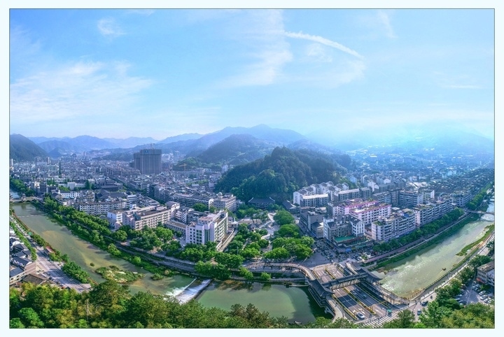 俯瞰景寧縣城。供圖 景寧縣委宣傳部