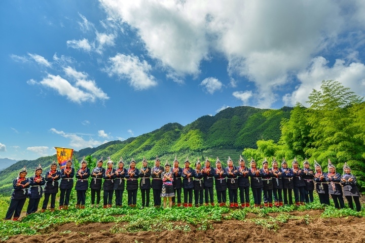 景寧渤海鎮(zhèn)安亭村畬歌嘹亮。供圖 共享聯(lián)盟·景寧
