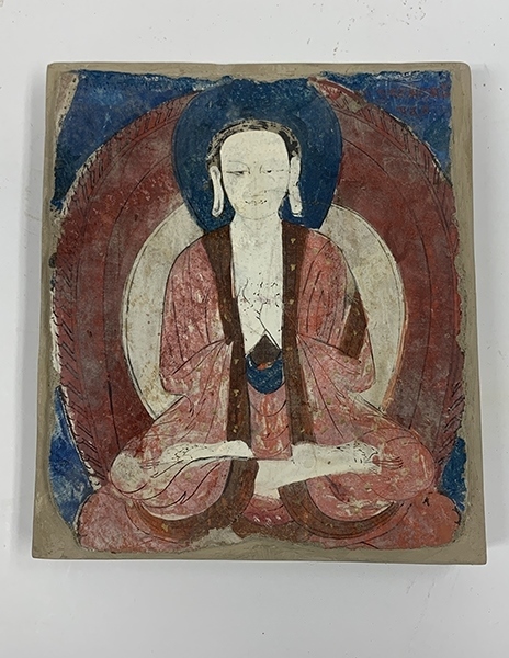 佛像壁畫殘片（暫定名）。國家文物局供圖