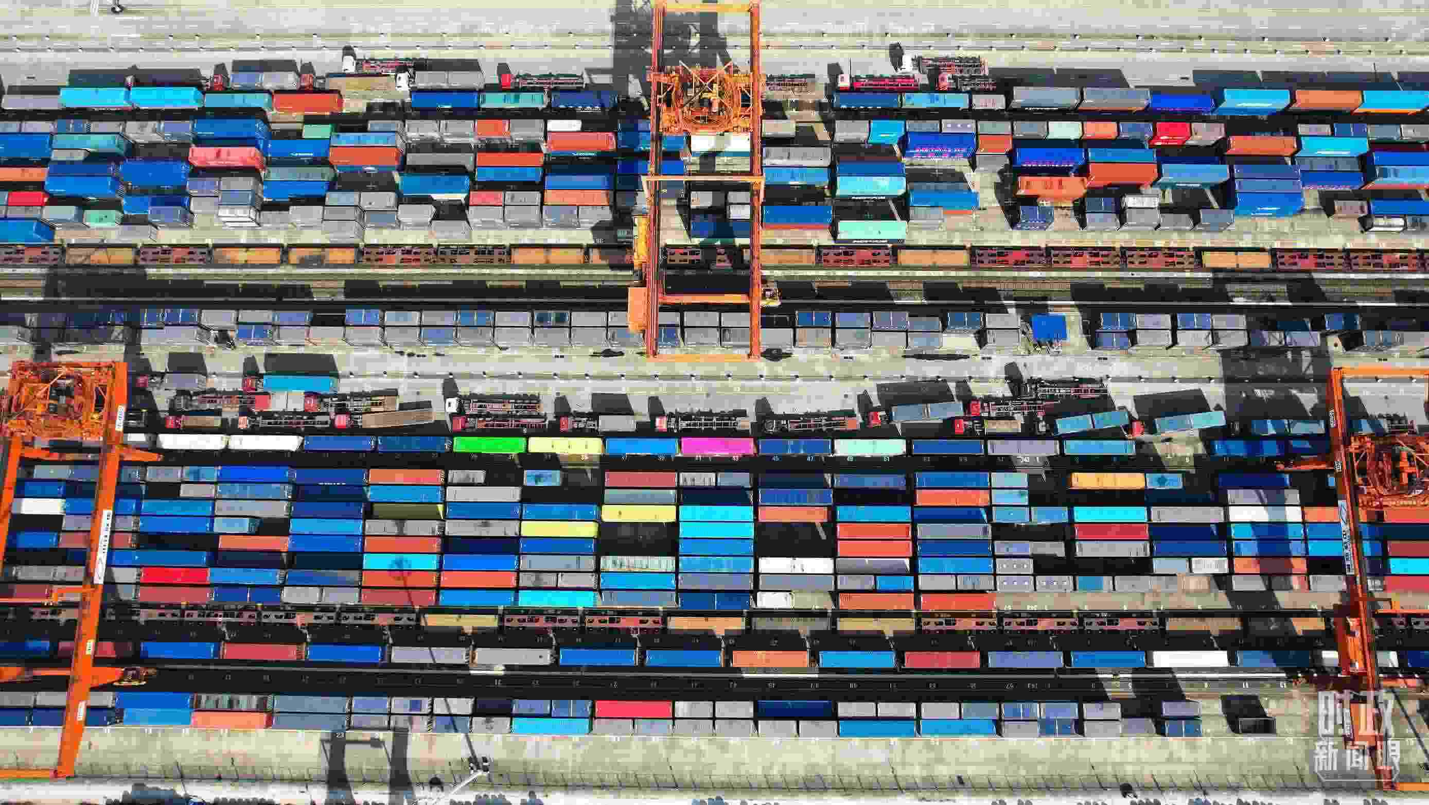 △重慶國際物流樞紐園區(qū)。（總臺記者楊洋拍攝）