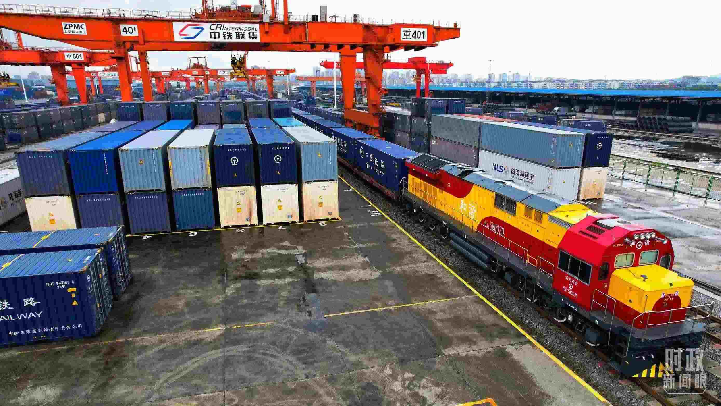 △重慶國際物流樞紐園區(qū)。（總臺記者劉雨拍攝）